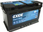 EXIDE EK 12V 80AH CCA 800A